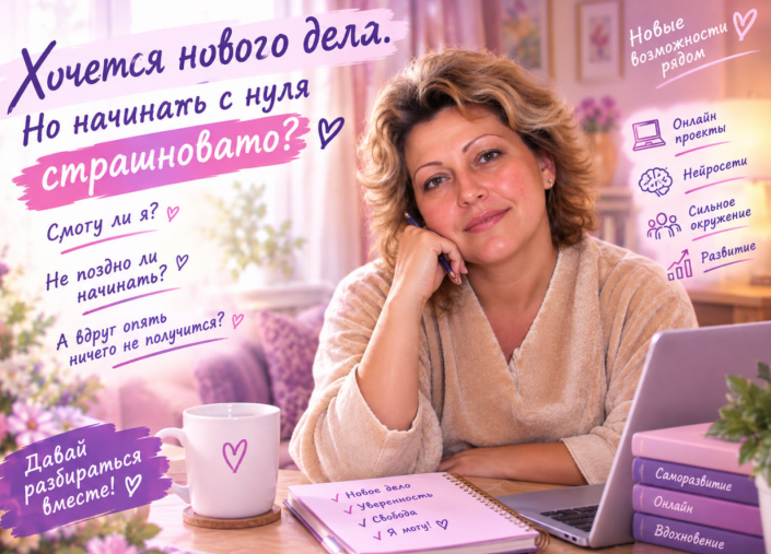 Хочется нового дела, но начинать с нуля страшновато? Давай разбираться вместе — иллюстрация, предоставленная Анной